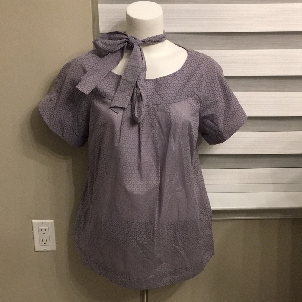 French Connection Purple Floral Size 10 Top - image 1